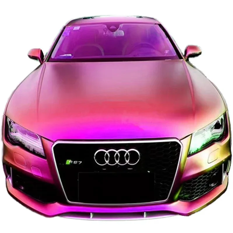 Purple Gold Black Red Orange Super Gloss Chameleon Car Vinyl Wrap TPU PVC Material Body Protection Anti-Scratch Function
Purple Gold Black Red Orange Super Gloss Chameleon Car Vinyl Wrap TPU PVC Material Body Protection Anti-Scratch Function
