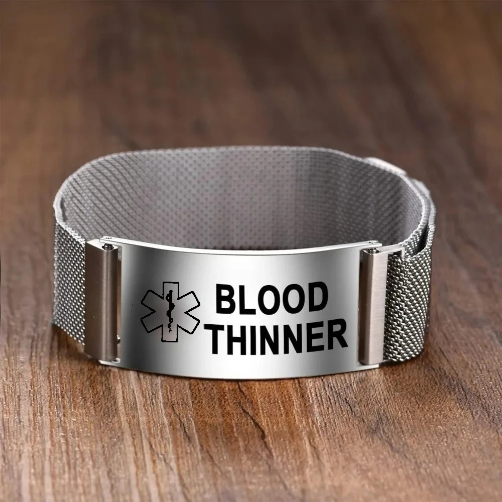 Personalized double-sided customized bracelet medical QR code ID adjustable stainless steel strap magnetic safety buckle
Personalized double-sided customized bracelet medical QR code ID adjustable stainless steel strap magnetic safety buckle