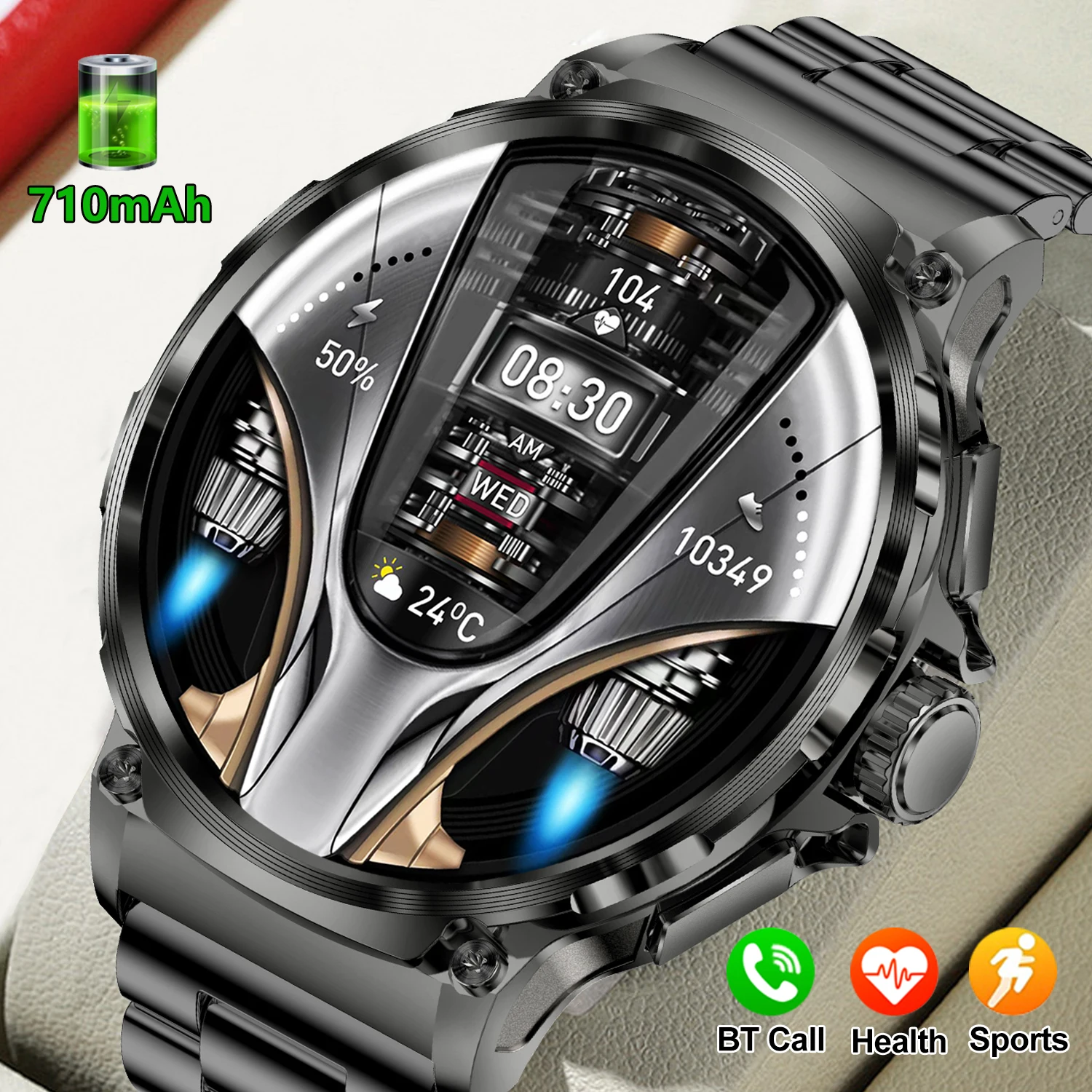 1.85 Inch Smart Watch Men 710mAh Battery Heart Rate Monitoring Bluetooth Call Trajectory Map Sports Fitness Tracker Smartwatch
1.85 Inch Smart Watch Men 710mAh Battery Heart Rate Monitoring Bluetooth Call Trajectory Map Sports Fitness Tracker Smartwatch