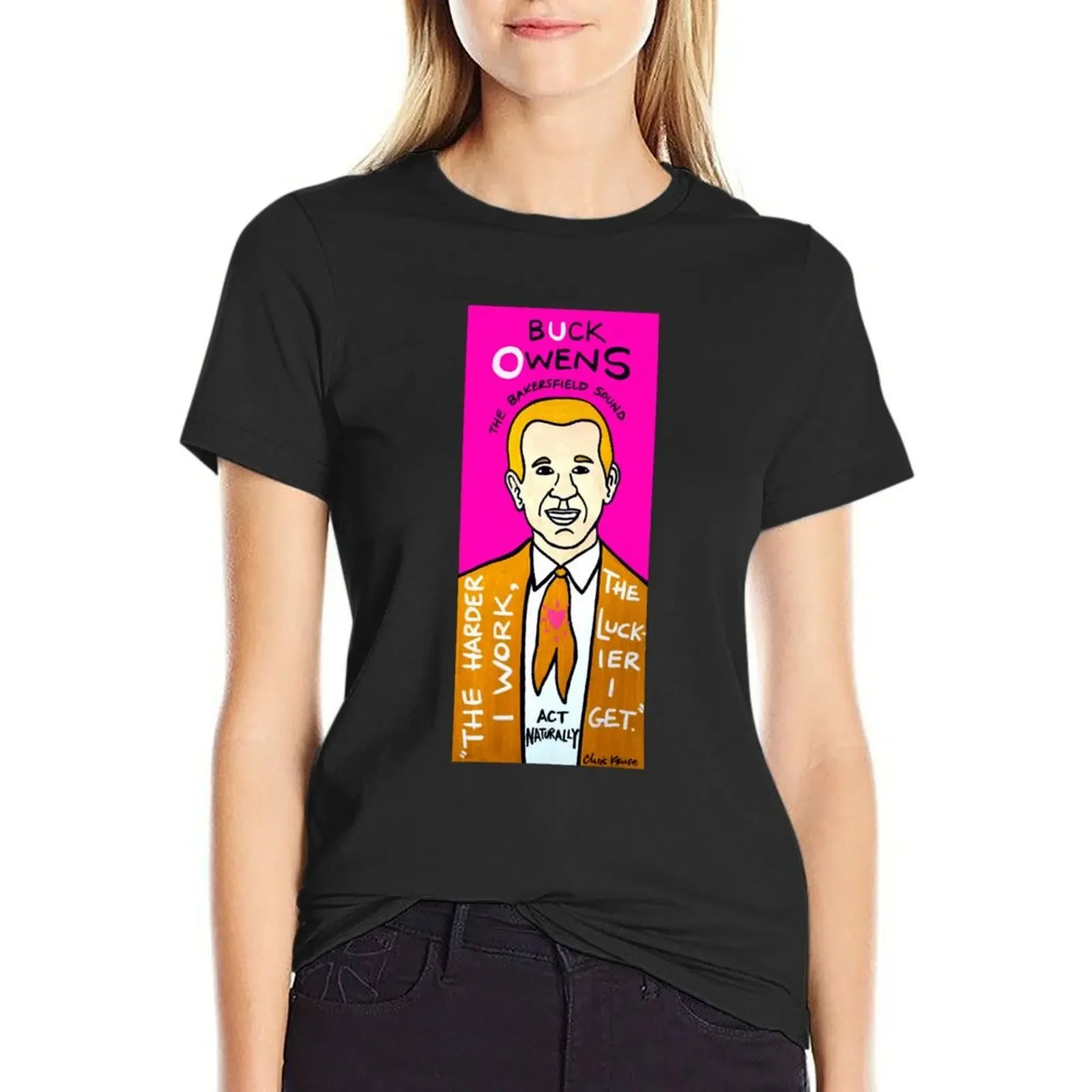 Buck Owens Country Pop Folk Art T-Shirt customizeds sublime korean fashion lady clothes tops Women
Buck Owens Country Pop Folk Art T-Shirt customizeds sublime korean fashion lady clothes tops Women