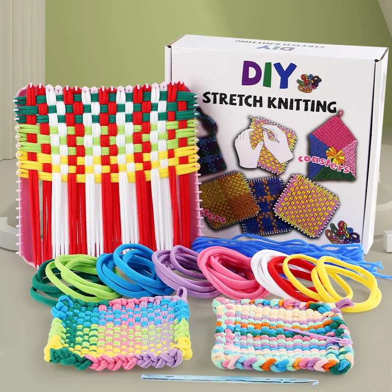 Children's DIY handcrafted elastic rope weaving in various colors with rich variety and multiple combinations for free arrangeme
Children's DIY handcrafted elastic rope weaving in various colors with rich variety and multiple combinations for free arrangeme