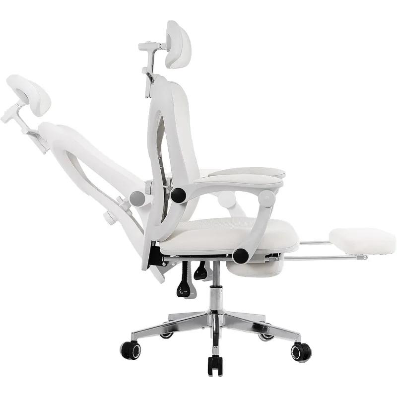 Ergonomic Office Chair with Footrest, Mesh Home Office Desk Chair with Adjustable Lumbar Support and Headre
Ergonomic Office Chair with Footrest, Mesh Home Office Desk Chair with Adjustable Lumbar Support and Headre