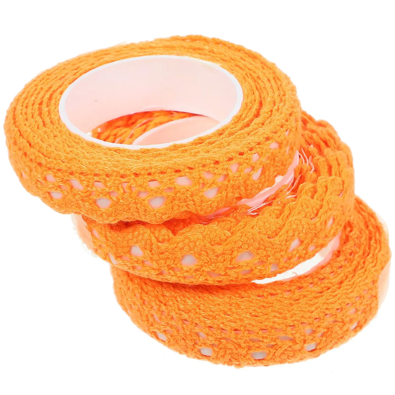3pcs Orange Monochrome Lace Tape Decorative Adhesive Ribbon for DIY Crafts Scrapbooking Photo Albums Handmade Journals
3pcs Orange Monochrome Lace Tape Decorative Adhesive Ribbon for DIY Crafts Scrapbooking Photo Albums Handmade Journals
