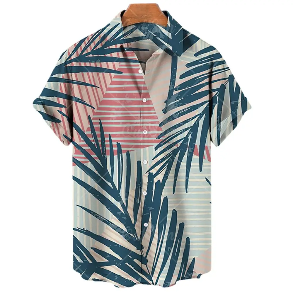 2022 Summer Men's Women's Unisex Plant Print Shirts Loose Button-Up Shirts Breathable Short Sleeve Hawaiian Plus Size Shirts
2022 Summer Men's Women's Unisex Plant Print Shirts Loose Button-Up Shirts Breathable Short Sleeve Hawaiian Plus Size Shirts