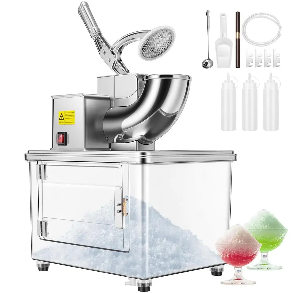 Commercial Ice Crusher Shaver with our Blades, Electric Cone Maker hine, 350W Shaved Ice hine with Saety Switch or Both Home and
Commercial Ice Crusher Shaver with our Blades, Electric Cone Maker hine, 350W Shaved Ice hine with Saety Switch or Both Home and