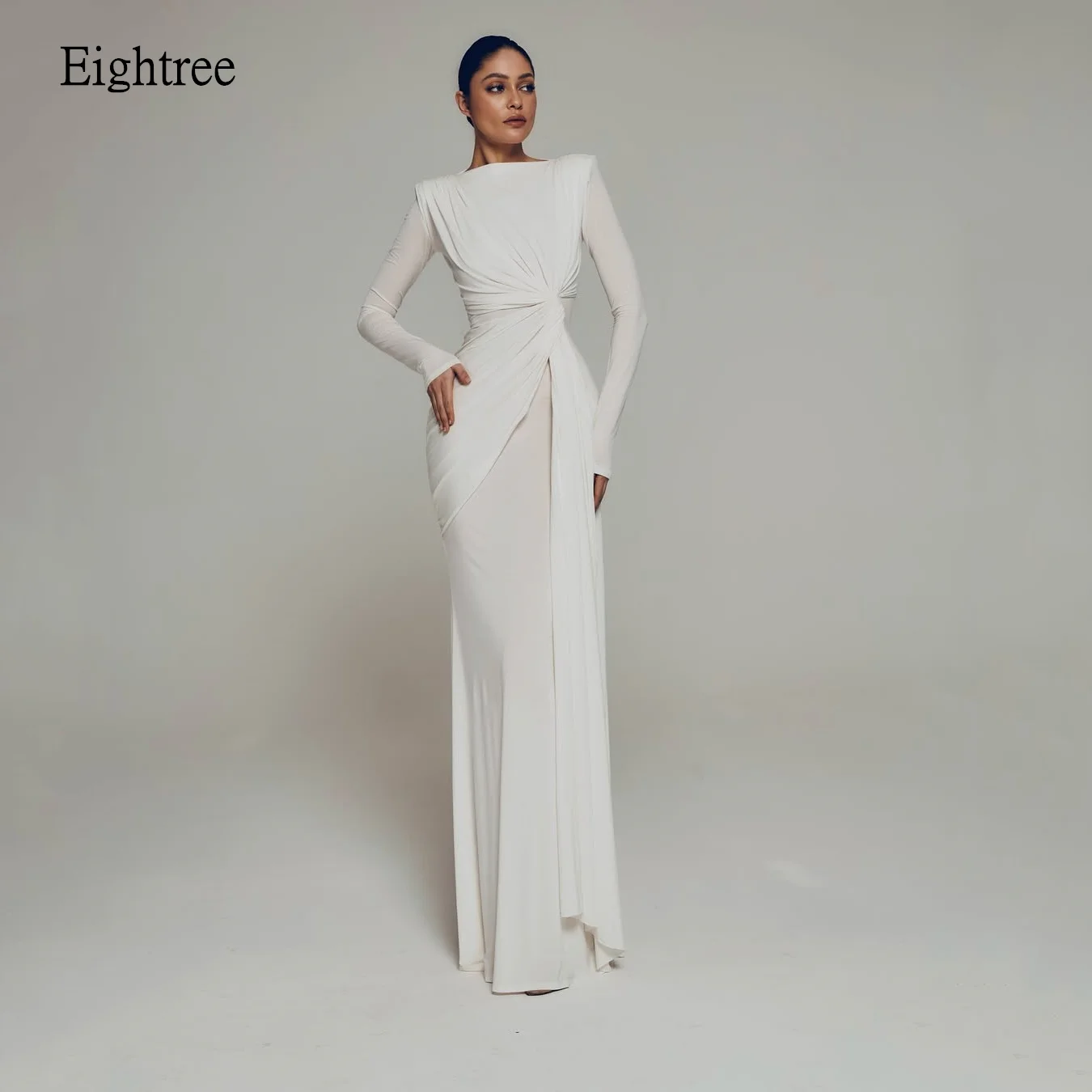 Eightree Modern Ivory Mermaid Formal Prom Gowns Long Sleeves Ruffles Evening Dress Floor Length Party Dresses Customized
Eightree Modern Ivory Mermaid Formal Prom Gowns Long Sleeves Ruffles Evening Dress Floor Length Party Dresses Customized