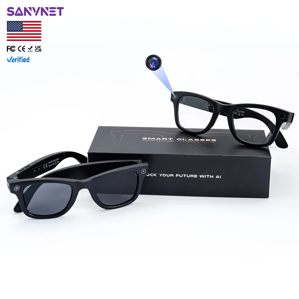 2026 GS4 MAX Smart Glasses Dual Lenses 8MP 1080p Video Camera Sunglasses Audio Record AI Smart Glasses with Camera
2026 GS4 MAX Smart Glasses Dual Lenses 8MP 1080p Video Camera Sunglasses Audio Record AI Smart Glasses with Camera