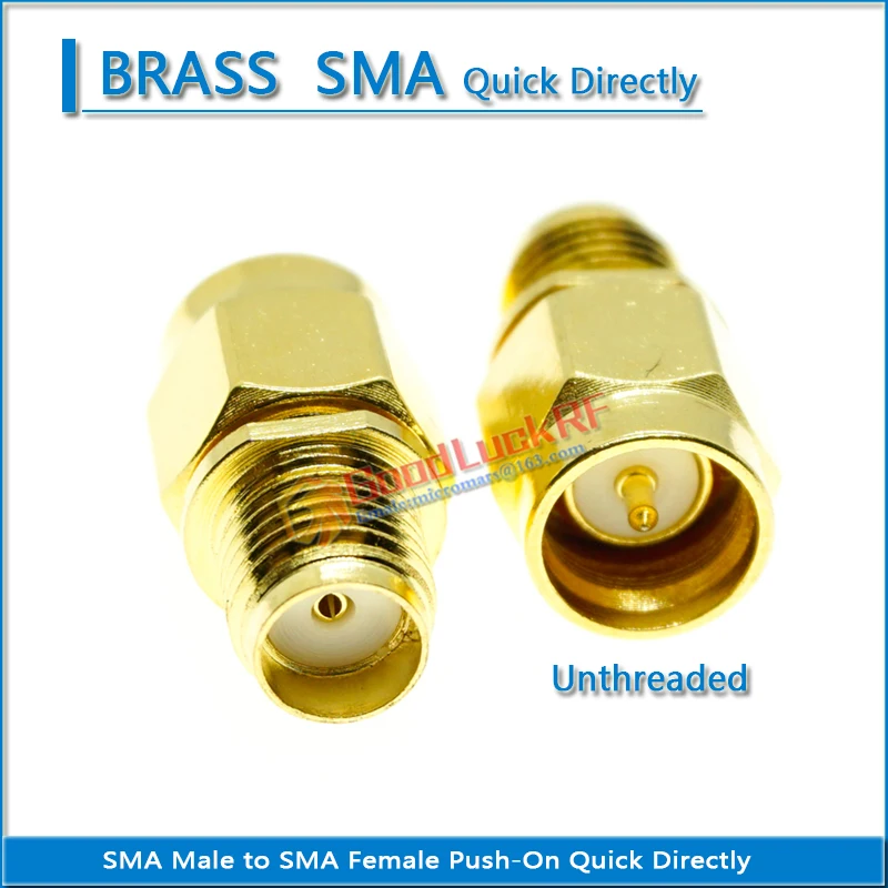 1X Pcs SMA Male to SMA Female Quick Push-On Directly Plug Cable Connector Socket Brass Straight Coaxial RF Adapters
1X Pcs SMA Male to SMA Female Quick Push-On Directly Plug Cable Connector Socket Brass Straight Coaxial RF Adapters