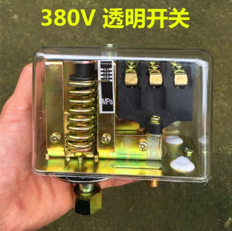 Air compressor pump accessories 380V transparent switch pressure switch air pressure automatic control switch wholesale
Air compressor pump accessories 380V transparent switch pressure switch air pressure automatic control switch wholesale