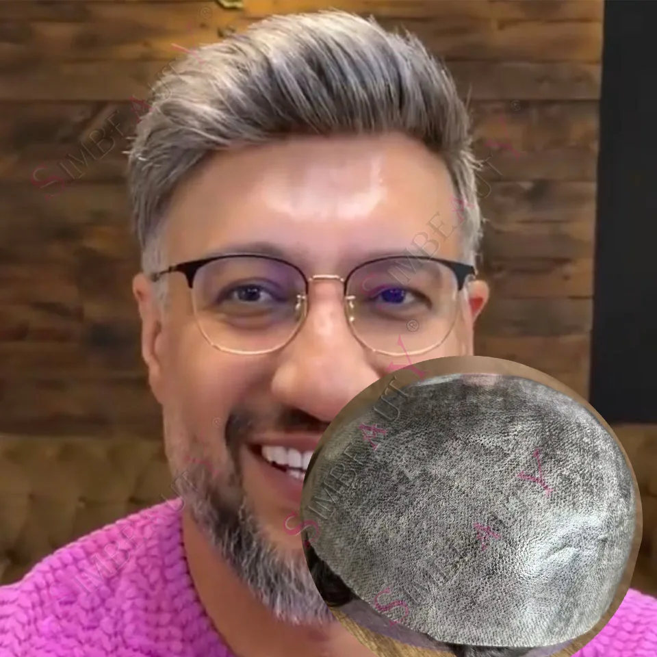 Relistic Natural Hairline 1B65 1B80 Grey Man's Wigs 100% Human Hair Super Durable 0.1mm Full Poly Thin Skin PU Toupee Prosthesis
Relistic Natural Hairline 1B65 1B80 Grey Man's Wigs 100% Human Hair Super Durable 0.1mm Full Poly Thin Skin PU Toupee Prosthesis