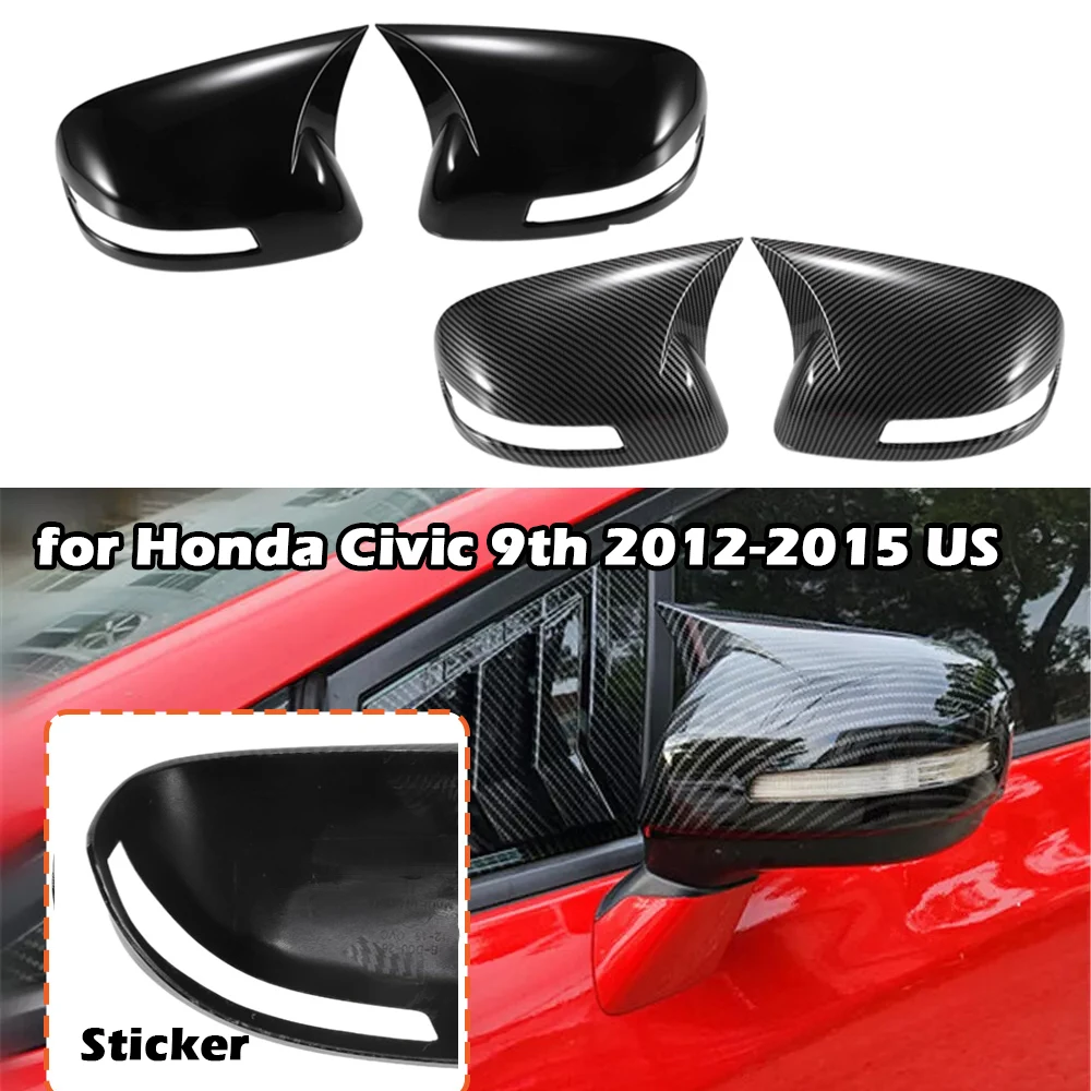 2PCS Carbon Fiber Side Wing Mirror Case Black Rearview Mirror Cover Trim for Honda Civic 9th 2012 2013 2014 2015 US Version
2PCS Carbon Fiber Side Wing Mirror Case Black Rearview Mirror Cover Trim for Honda Civic 9th 2012 2013 2014 2015 US Version