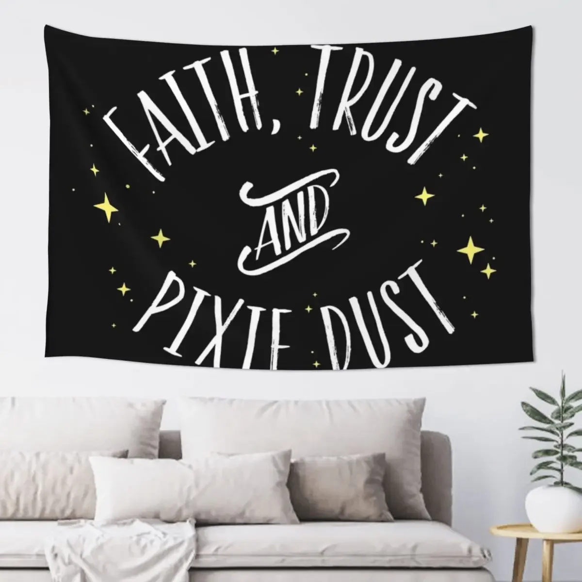 Faith Trust and Pixie Dust // Peter Pan Tshirt Tapestry Living Room Decoration Wall Hanging Tapestry
Faith Trust and Pixie Dust // Peter Pan Tshirt Tapestry Living Room Decoration Wall Hanging Tapestry