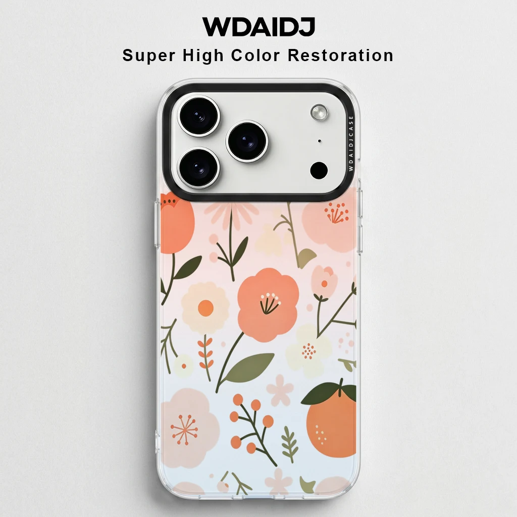 Cute Floral Orange Print Phone Case For iPhone 13 14 15 16 17 Anti Scratch Flexible Case With Pastel Blooms And Citrus
Cute Floral Orange Print Phone Case For iPhone 13 14 15 16 17 Anti Scratch Flexible Case With Pastel Blooms And Citrus