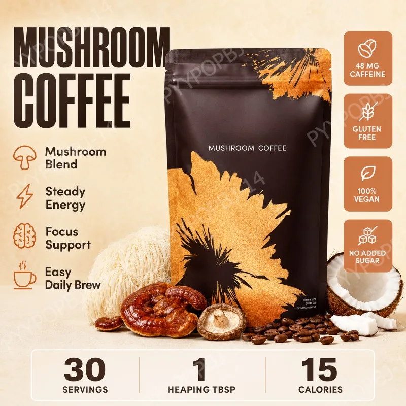 Mushroom Powder Organic Mushroom Blend with Lion’s Mane Reishi Steady Energy Focus Support No Added Sugar 30 Servings
Mushroom Powder Organic Mushroom Blend with Lion’s Mane Reishi Steady Energy Focus Support No Added Sugar 30 Servings