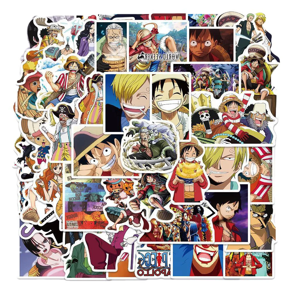 10/30/50pcs ONE PIECE Anime Stickers Cool Luffy Zoro Cartoon Decals DIY Skateboard Phone Luggage Waterproof Graffiti Sticker Toy
10/30/50pcs ONE PIECE Anime Stickers Cool Luffy Zoro Cartoon Decals DIY Skateboard Phone Luggage Waterproof Graffiti Sticker Toy