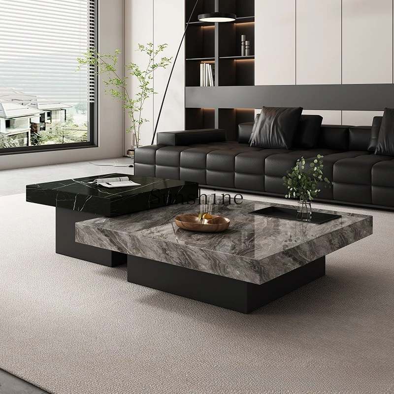 Italian minimalist rock slab coffee table living room home modern simple small apartment side table
Italian minimalist rock slab coffee table living room home modern simple small apartment side table