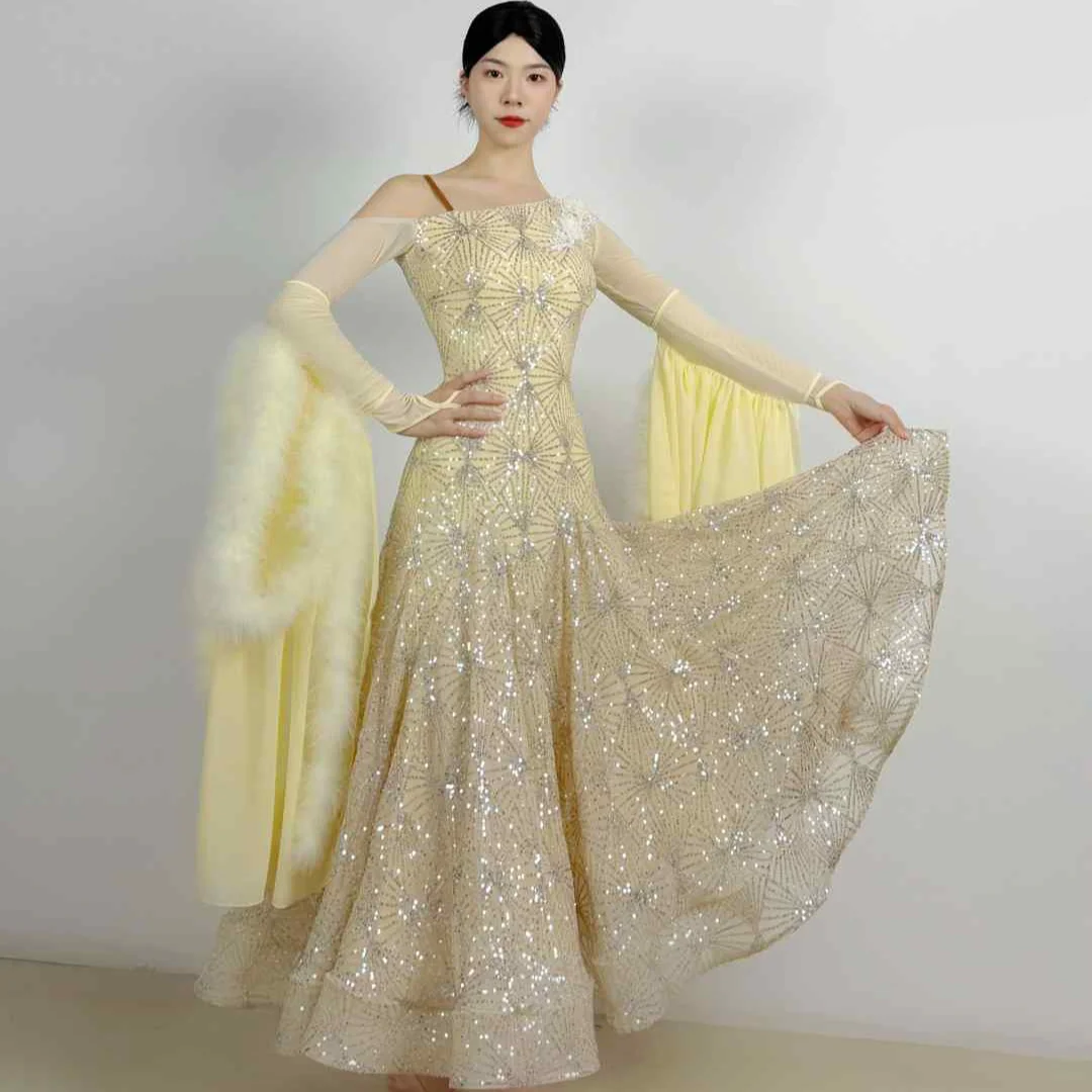 High End Waltz Ballroom Modern Dance National Standard Dance Women Slant Shoulder Big Swing Dress Performance Clothes DN23752
High End Waltz Ballroom Modern Dance National Standard Dance Women Slant Shoulder Big Swing Dress Performance Clothes DN23752