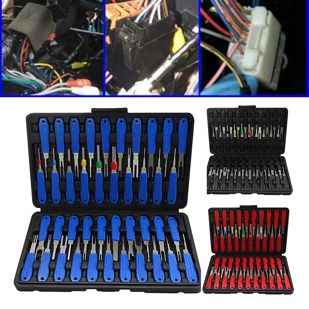 Automotive Repair Blue Pin Extractor Terminal Removal Kit 41pcs Included Push-pull Design Organized Compartments
Automotive Repair Blue Pin Extractor Terminal Removal Kit 41pcs Included Push-pull Design Organized Compartments