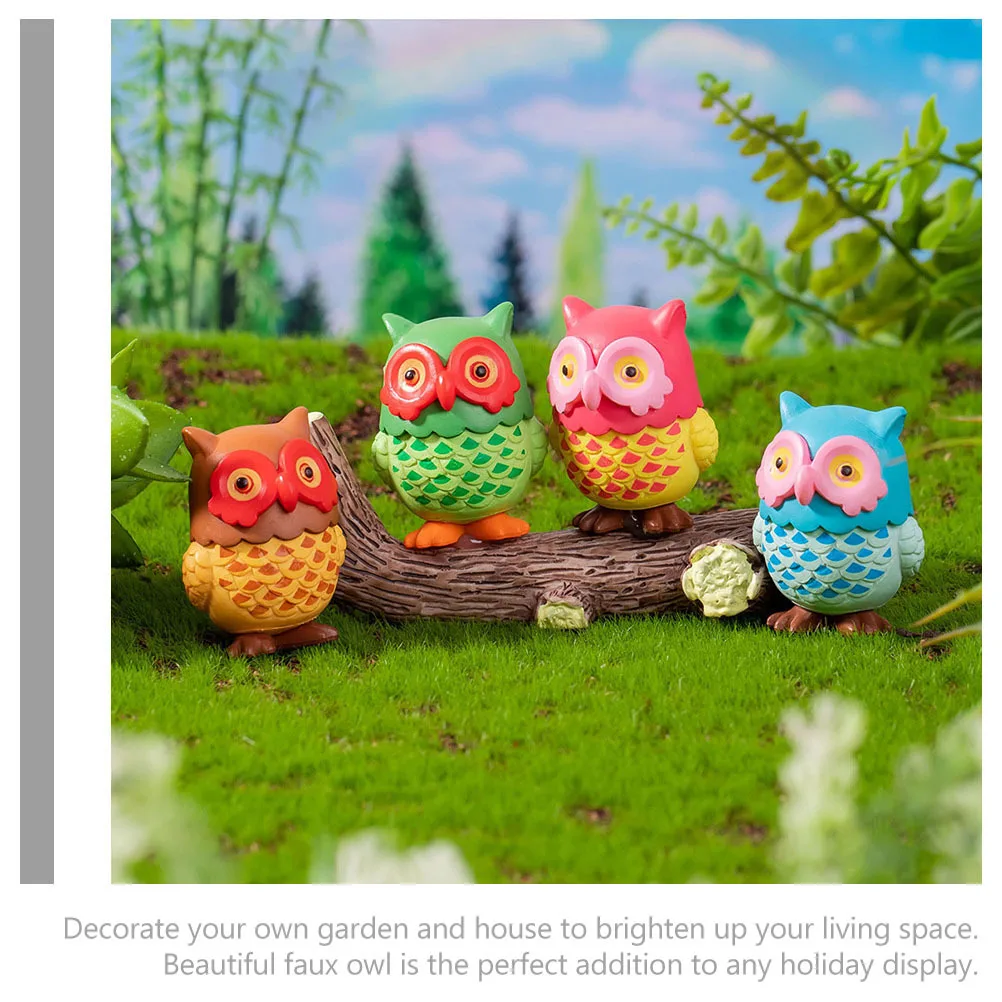 4Pcs Owl Decorations Resin Fake Birds Realistic Garden Decor Outdoor Indoor Ornament Lifelike Artificial Bird Scene Display
4Pcs Owl Decorations Resin Fake Birds Realistic Garden Decor Outdoor Indoor Ornament Lifelike Artificial Bird Scene Display