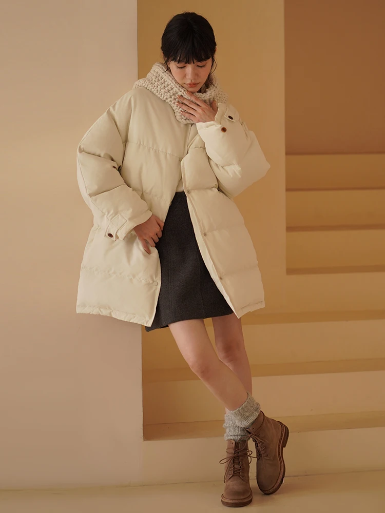 Зимняя женская пуховая куртка Hacikis свободного кроя средней длины, теплая, с круглым вырезом, для повседневной носки, модная, морозостойкая
Зимняя женская пуховая куртка Hacikis свободного кроя средней длины, теплая, с круглым вырезом, для повседневной носки, модная, морозостойкая