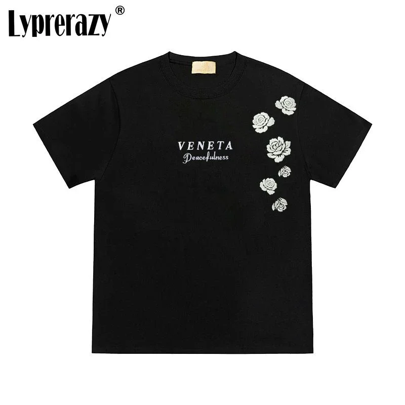 Lyprerazy National Tide Flowers Embroidery Short-sleeved T-shirt Summer Loose Cotton Men Tops Tees
Lyprerazy National Tide Flowers Embroidery Short-sleeved T-shirt Summer Loose Cotton Men Tops Tees