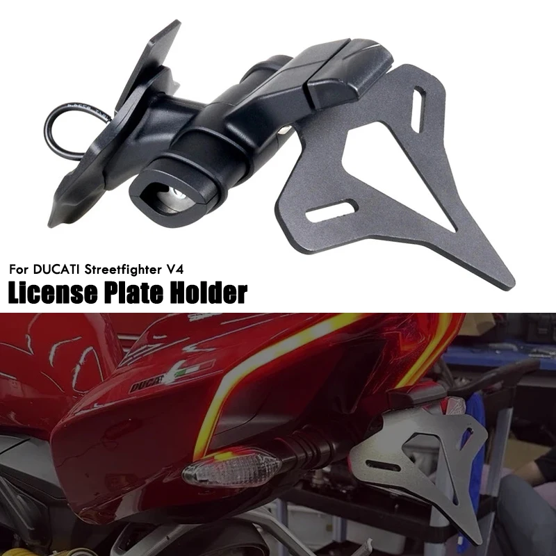 Motorcycle License Plate Holder Fender Eliminator Rear Short Tail Tidy Bracket For DUCATI Streetfighter Panigale V2 V4 2018-2024
Motorcycle License Plate Holder Fender Eliminator Rear Short Tail Tidy Bracket For DUCATI Streetfighter Panigale V2 V4 2018-2024