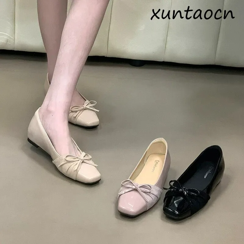 Elegant Knot Flats Women's Work Shoes Comfortable Slip-On round Toe High Insole Rubber Outsole Anti-Slip All Season
Elegant Knot Flats Women's Work Shoes Comfortable Slip-On round Toe High Insole Rubber Outsole Anti-Slip All Season