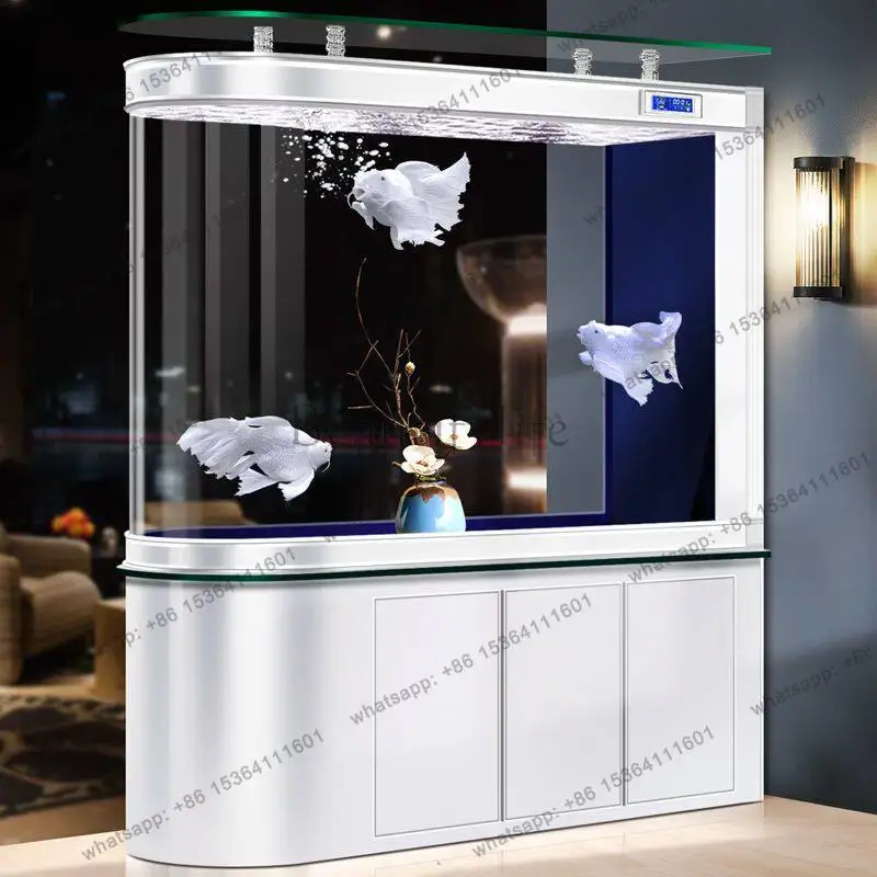 Light luxury household living room glass ecological water-free aquarium bottom filter medium and large screen partition
Light luxury household living room glass ecological water-free aquarium bottom filter medium and large screen partition