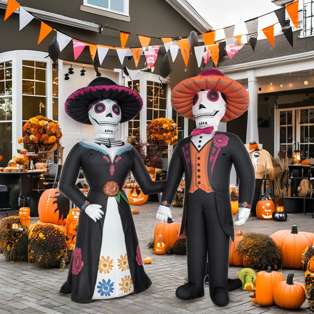 European Hot Sale 4 Meter High Polyester Inflatable Skull Balloon For Men For Halloween Night Party And Event Decoration
European Hot Sale 4 Meter High Polyester Inflatable Skull Balloon For Men For Halloween Night Party And Event Decoration
