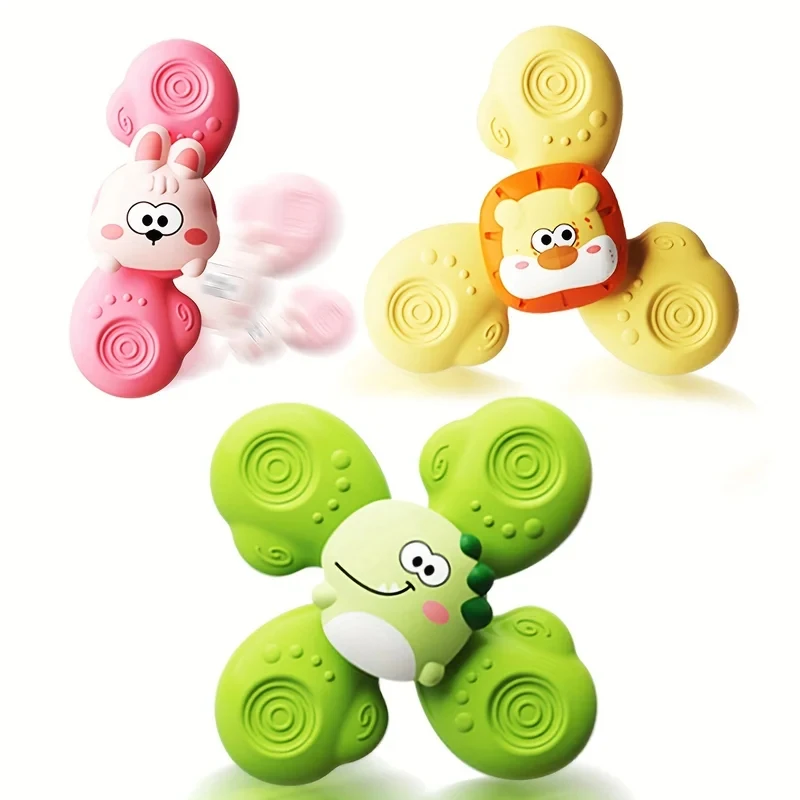 3pcs Suction Cup Spinning Top Toys, Suction Spinner Toys For Babies, Window Suction Toys For Baby High Chair Tray Bath Table Air
3pcs Suction Cup Spinning Top Toys, Suction Spinner Toys For Babies, Window Suction Toys For Baby High Chair Tray Bath Table Air