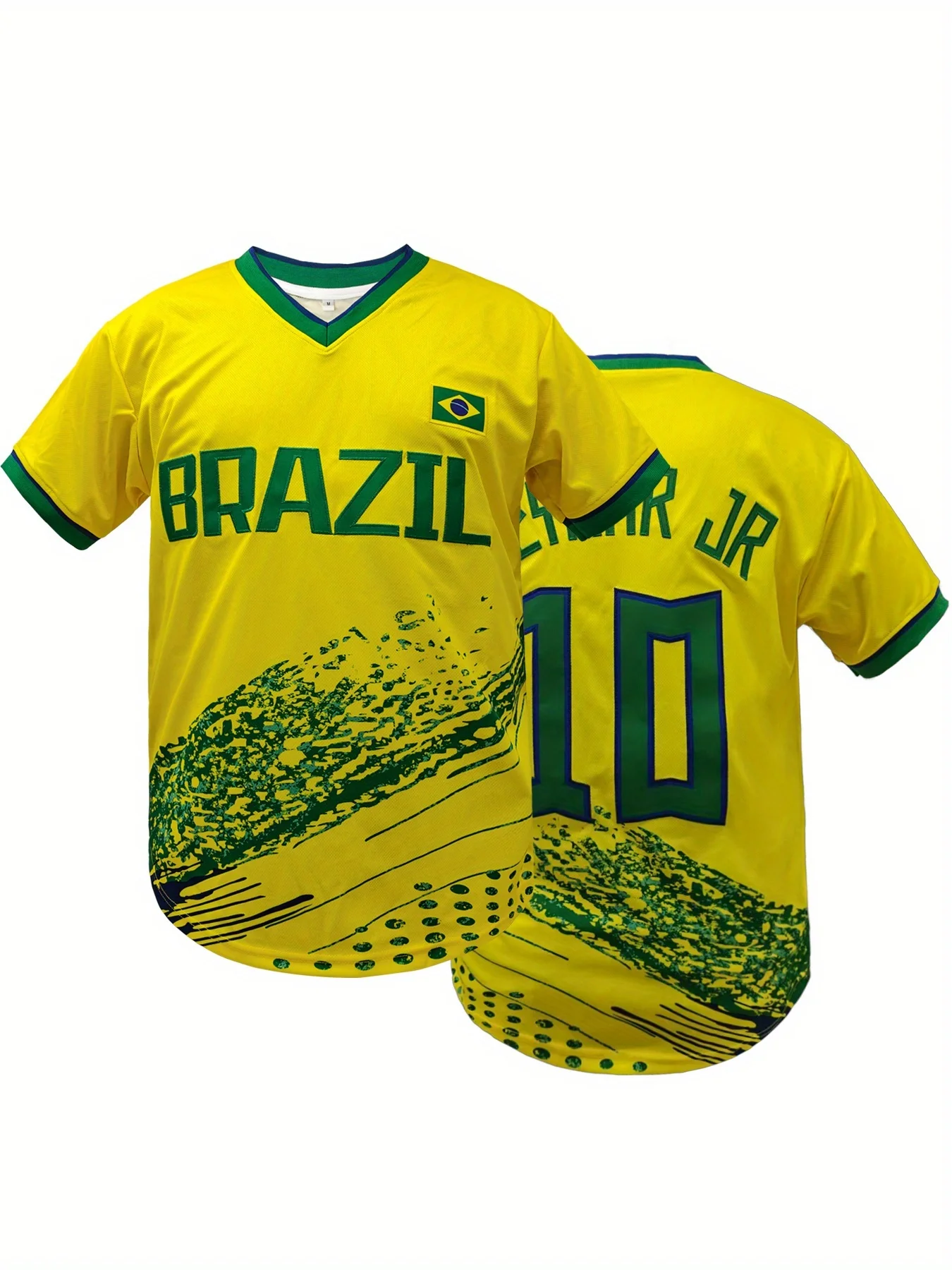 Brazil 10 Soccer Jersey Men Women, Retro Embroidered Short Sleeve Football Shirt, Breathable Casual Sports Fan Tops S-3XL
Brazil 10 Soccer Jersey Men Women, Retro Embroidered Short Sleeve Football Shirt, Breathable Casual Sports Fan Tops S-3XL