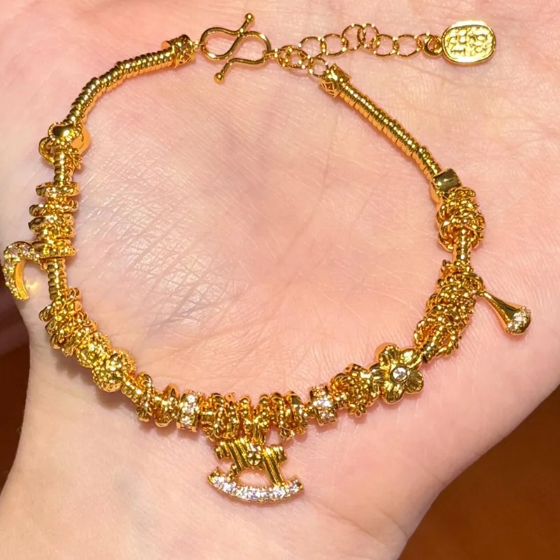 Luxurious New Year of the Horse for Women 9999 24K Real Gold Get Rich Instantly Bracelet
Luxurious New Year of the Horse for Women 9999 24K Real Gold Get Rich Instantly Bracelet