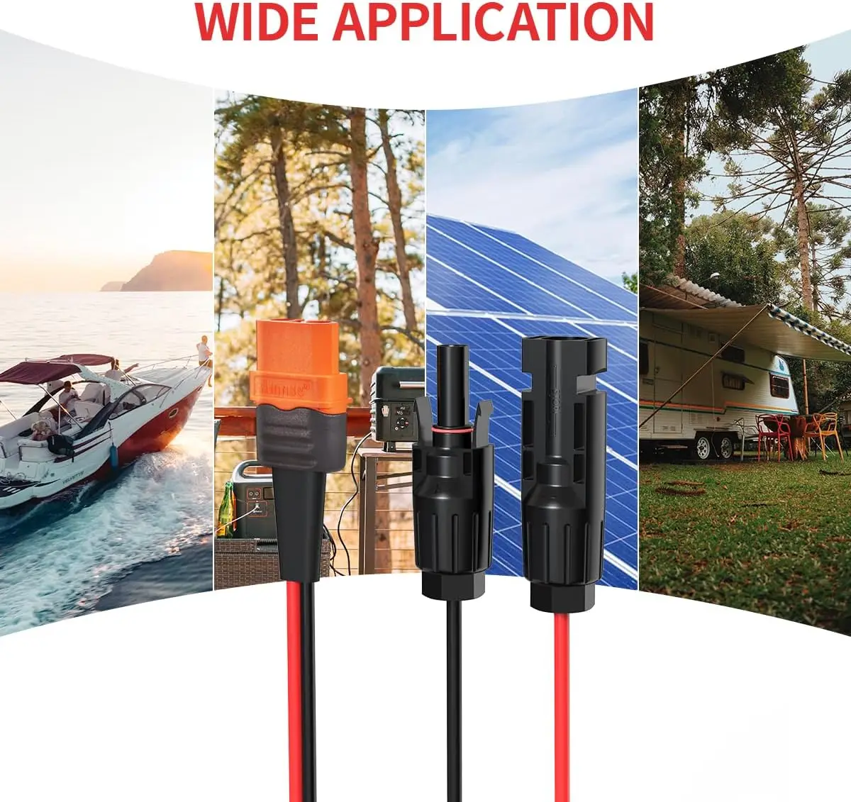 10AWG 6FT Solar to XT60i Cable 2 6 10 25 35 50 75 100FT Solar Connector to XT60i Adapter Cable for Portable Power Station (6FT)
10AWG 6FT Solar to XT60i Cable 2 6 10 25 35 50 75 100FT Solar Connector to XT60i Adapter Cable for Portable Power Station (6FT)