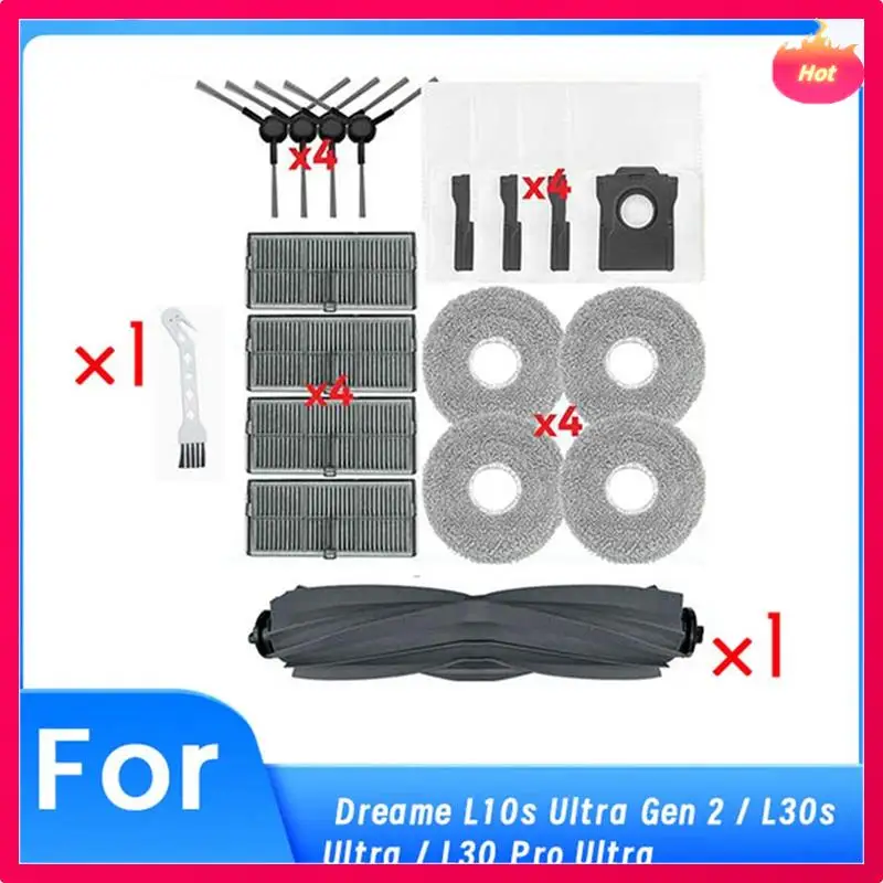 ABYP For Dreame L10s Ultra Gen 2 / L30s Ultra / L30 Pro Ultra Robot Vacuum Main Side Brush Mop Filter Dust Bags
ABYP For Dreame L10s Ultra Gen 2 / L30s Ultra / L30 Pro Ultra Robot Vacuum Main Side Brush Mop Filter Dust Bags