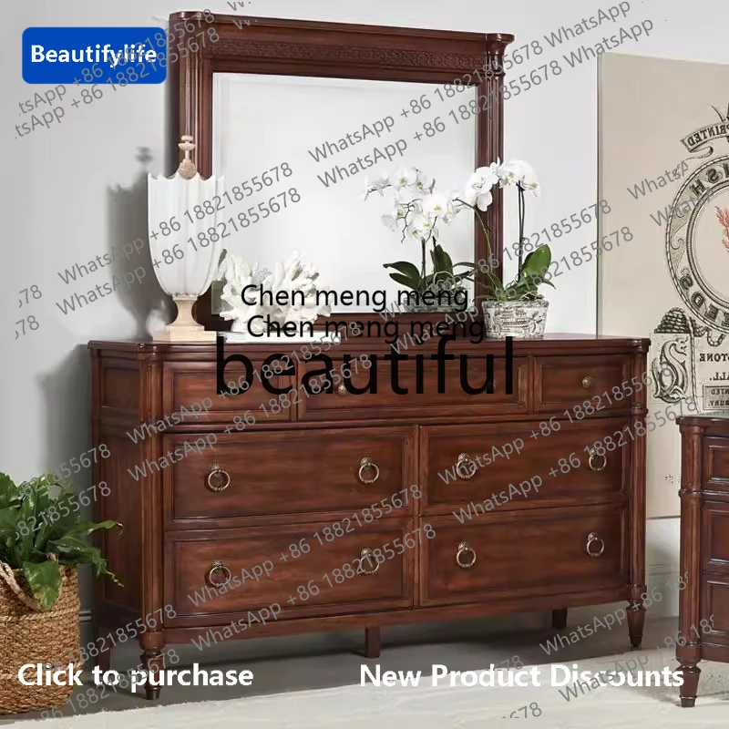 C85 Вертикальный туалетный шкаф, массив дерева для спальни, хранилище, старый ретро-хранение, комод
C85 Вертикальный туалетный шкаф, массив дерева для спальни, хранилище, старый ретро-хранение, комод