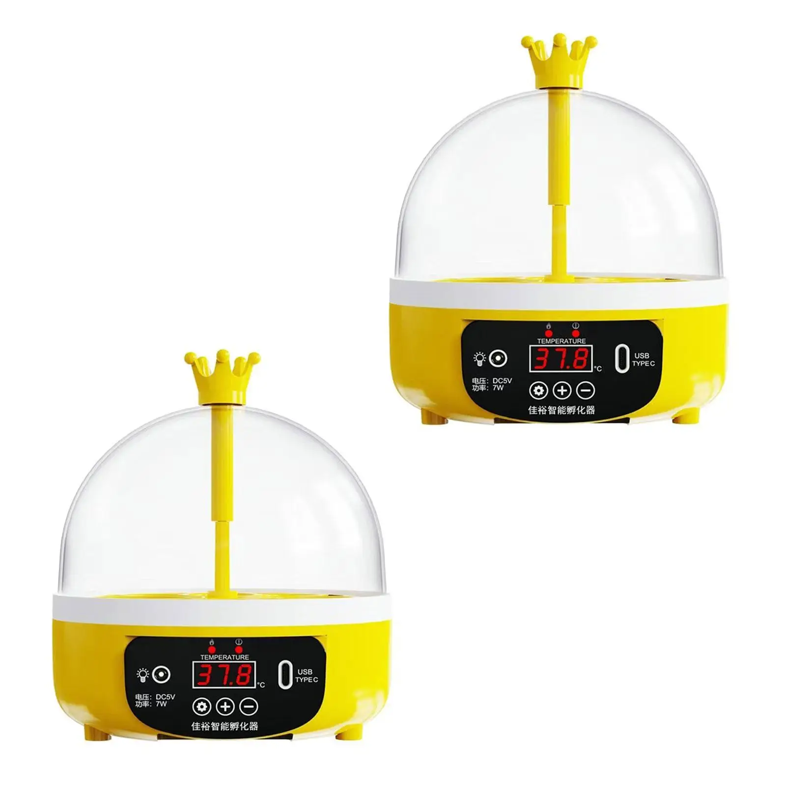 Digital Egg Incubator Poultry Hatcher Machine USB 4 Eggs Portable Egg Turner Egg
Digital Egg Incubator Poultry Hatcher Machine USB 4 Eggs Portable Egg Turner Egg