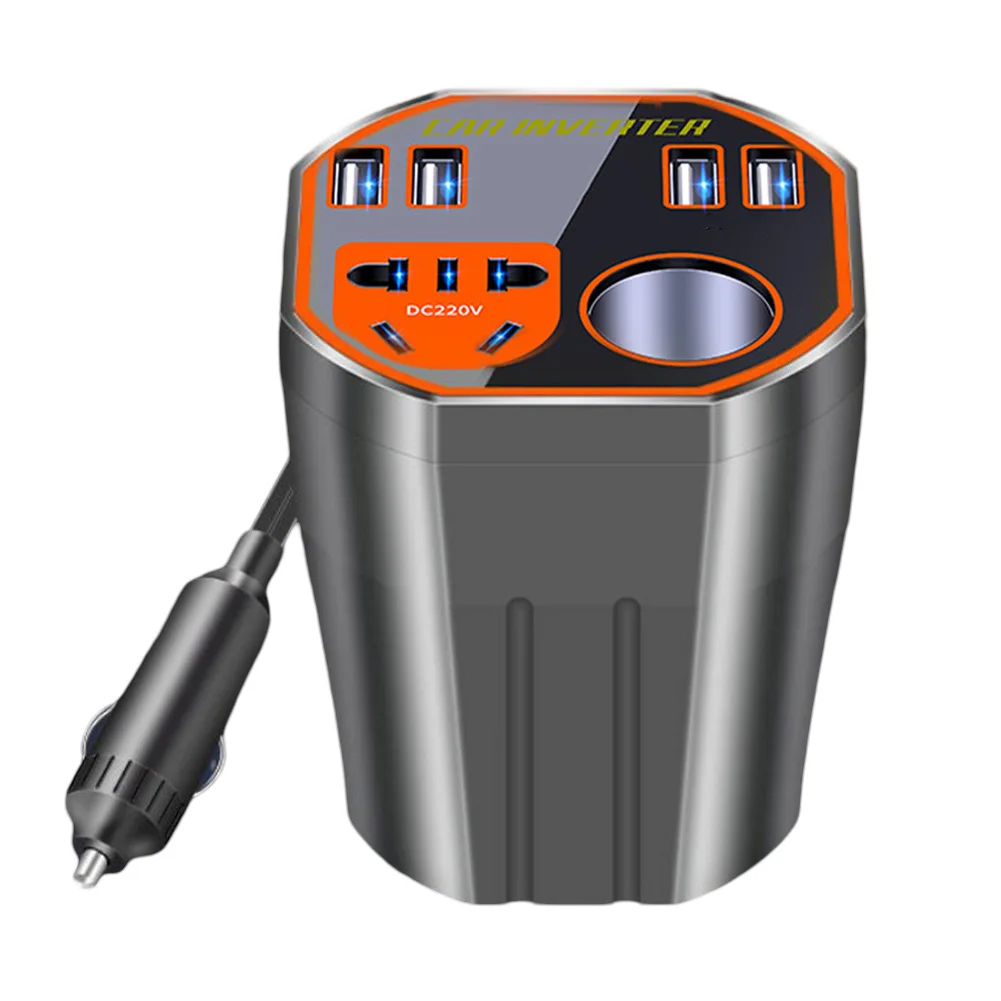 ABS Material Car Power Converter Charger 12V/24V To DC220V Chargeable On Smartphones Large Capacity Smart Automatic Power-off
ABS Material Car Power Converter Charger 12V/24V To DC220V Chargeable On Smartphones Large Capacity Smart Automatic Power-off