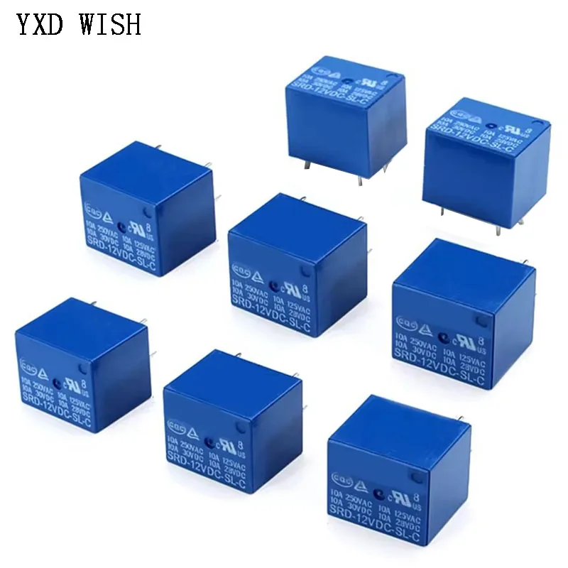 Реле SRD-05V 09 В 12 В 24 В 48 В постоянного тока-SL-C 5 контактов SRD-05VDC-SL-C SRD-12VDC-SL-C SRD-24VDC-SL-C 10A 250 В переменного тока 5-контактное реле Relais
Реле SRD-05V 09 В 12 В 24 В 48 В постоянного тока-SL-C 5 контактов SRD-05VDC-SL-C SRD-12VDC-SL-C SRD-24VDC-SL-C 10A 250 В переменного тока 5-контактное реле Relais