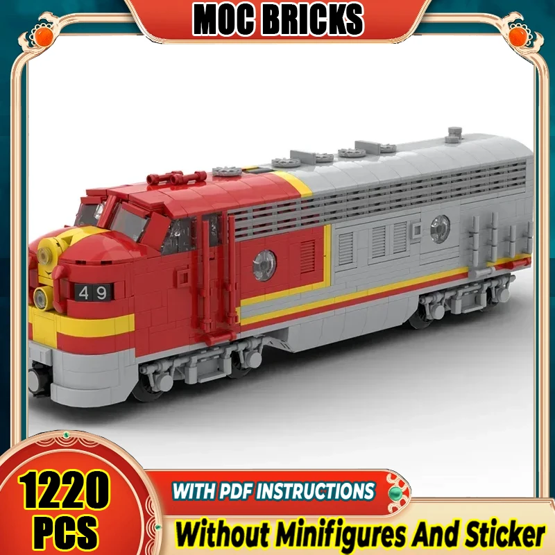 Railway Train Series Moc Building Bricks EMD F7 Train Model Building Technology Modular Block DIY Toy Holiday Gifts
Railway Train Series Moc Building Bricks EMD F7 Train Model Building Technology Modular Block DIY Toy Holiday Gifts