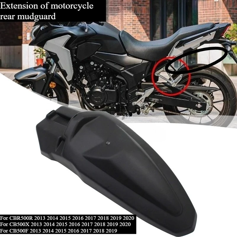 Extended motorcycle rear mudguard for Honda CB400X F CB500X F CBR500R CB 500 modified parts with extended center rear mudguard
Extended motorcycle rear mudguard for Honda CB400X F CB500X F CBR500R CB 500 modified parts with extended center rear mudguard