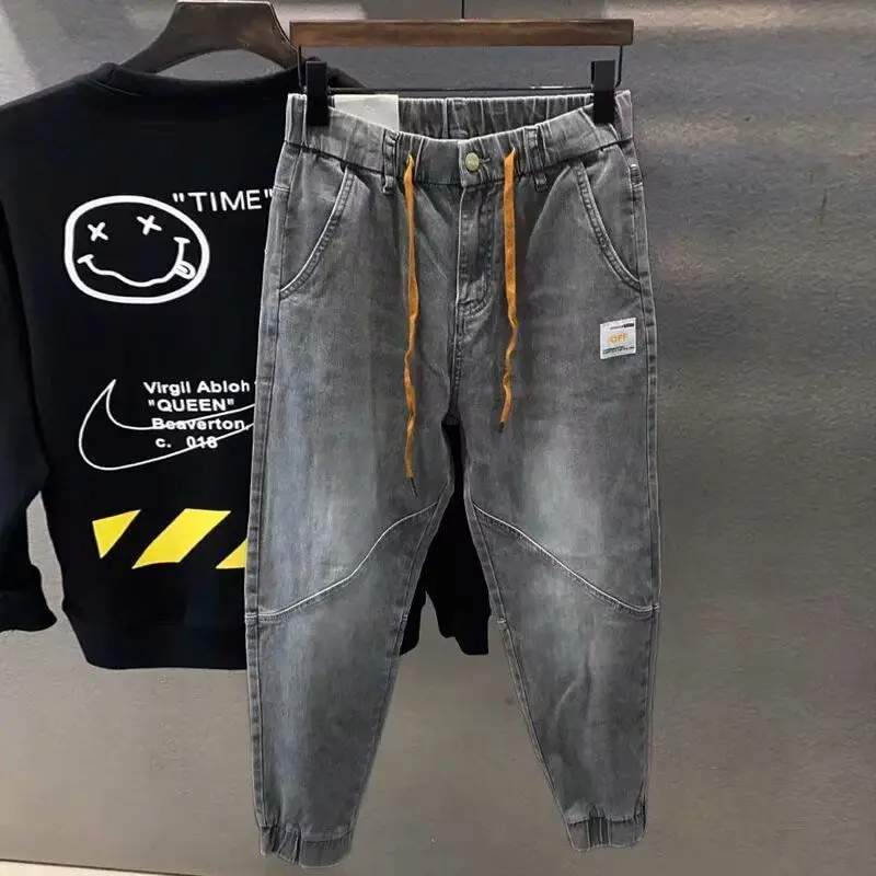 Stylish Fashion Men's Loose Harem Pants Casual Denim Trousers Baggy Elastic Waist Blue Cowboy Streetwear Tapered Leg Harem Pants
Stylish Fashion Men's Loose Harem Pants Casual Denim Trousers Baggy Elastic Waist Blue Cowboy Streetwear Tapered Leg Harem Pants