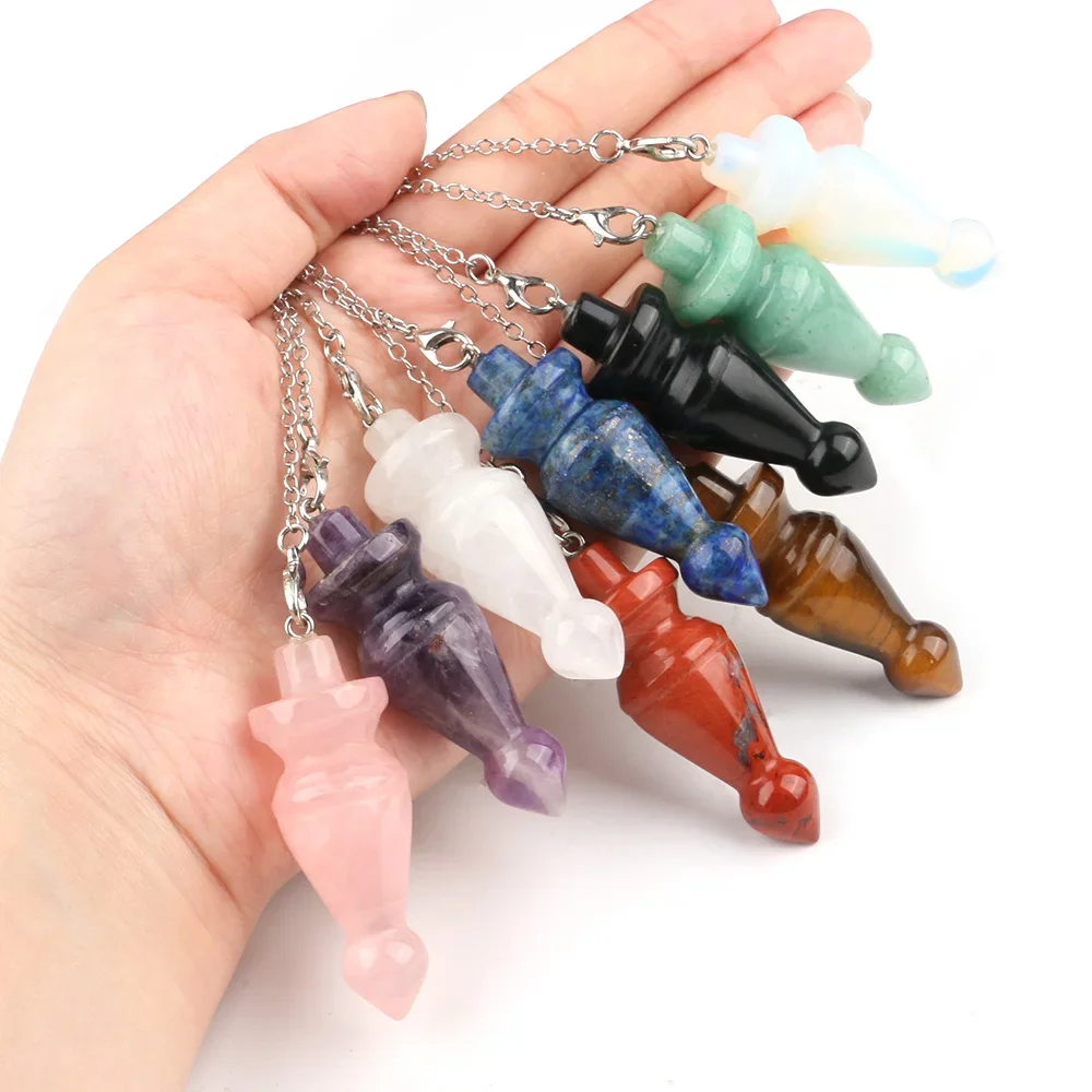 Threaded Cone Shaped Pendulums Divination Natural Stones Healing Crystal Aventurine Rose Quartz Gemstone Amulet Spiritual Things
Threaded Cone Shaped Pendulums Divination Natural Stones Healing Crystal Aventurine Rose Quartz Gemstone Amulet Spiritual Things
