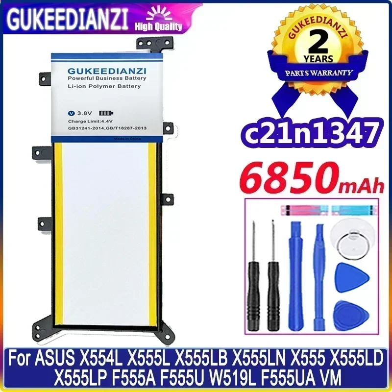 Аккумулятор 6850 мАч для ASUS X554L X555L X555LB X555LN X555 X555LD X555LP F555A F555U W519L F555UA VM C21N1347 Высокая емкость
Аккумулятор 6850 мАч для ASUS X554L X555L X555LB X555LN X555 X555LD X555LP F555A F555U W519L F555UA VM C21N1347 Высокая емкость