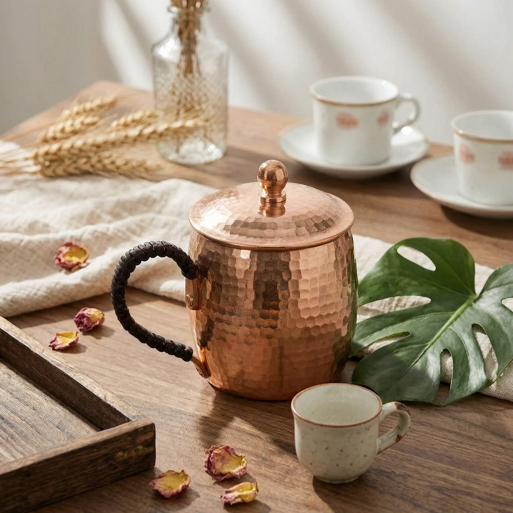 2 Pieces Handmade Copper Tea Cup Thickened Handmade Copper Cup Moscow Mule Mug Sturdy Gift Ready for Gifts
2 Pieces Handmade Copper Tea Cup Thickened Handmade Copper Cup Moscow Mule Mug Sturdy Gift Ready for Gifts
