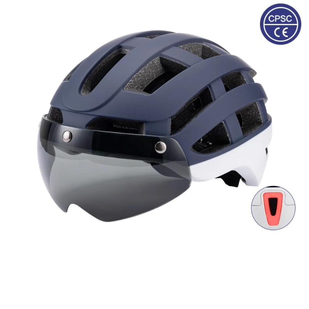 Road Bicycle Helmet with Magnetic Goggles Mountain Bike Riding Helmet Adult Men and Women Children Safety Helmet with Lamp
Road Bicycle Helmet with Magnetic Goggles Mountain Bike Riding Helmet Adult Men and Women Children Safety Helmet with Lamp