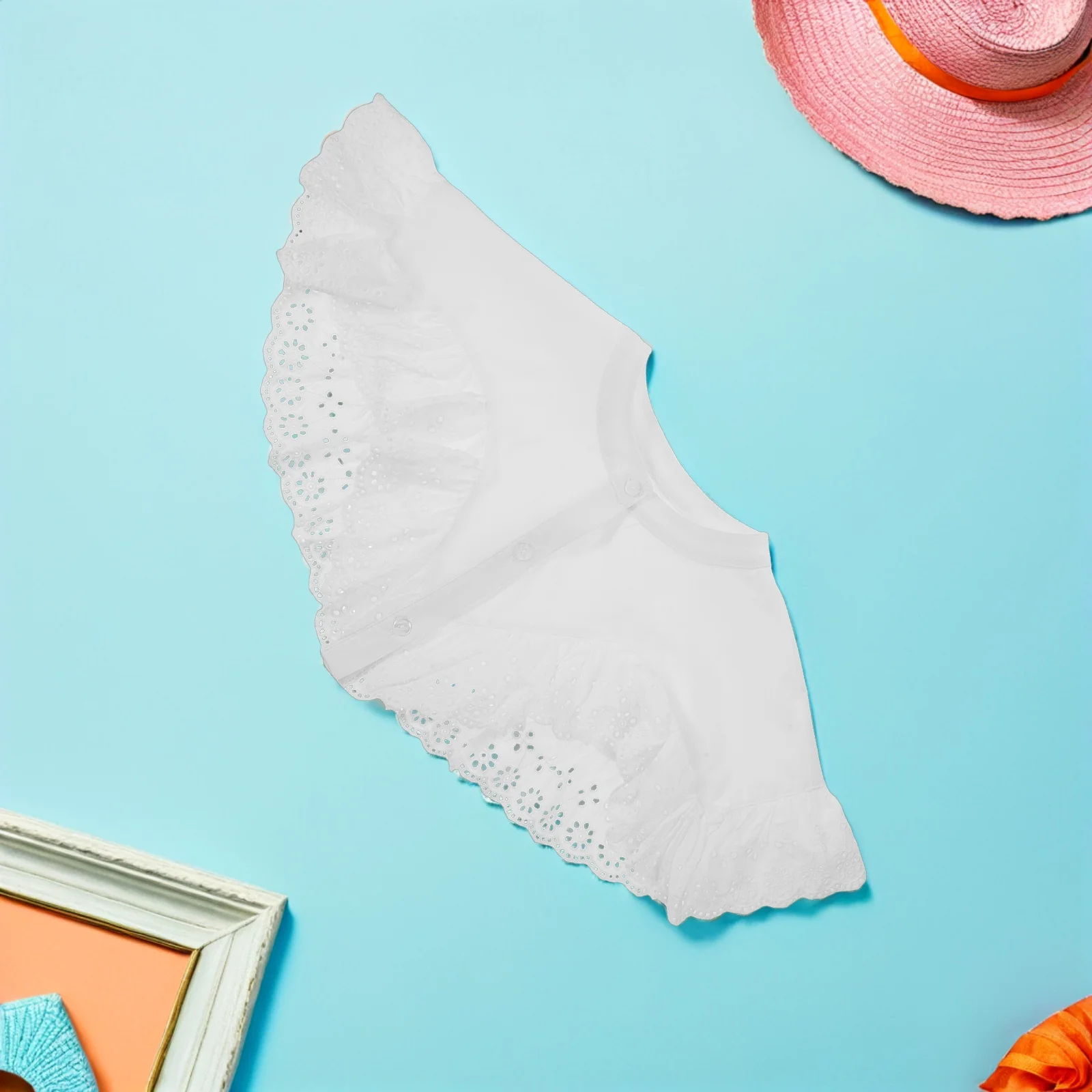 Lolita Fake for Women Detachable White False Collar Faux Shawl Neck Accessory Hollow Design Multifunctional for Dresses
Lolita Fake for Women Detachable White False Collar Faux Shawl Neck Accessory Hollow Design Multifunctional for Dresses