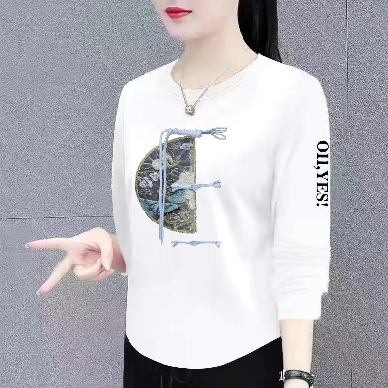 Loose Long Sleeve Women's T-Shirt Maternity Top Slimming Belly Covering Inner Wear Base Shirt Comfortable Daily Outfit
Loose Long Sleeve Women's T-Shirt Maternity Top Slimming Belly Covering Inner Wear Base Shirt Comfortable Daily Outfit