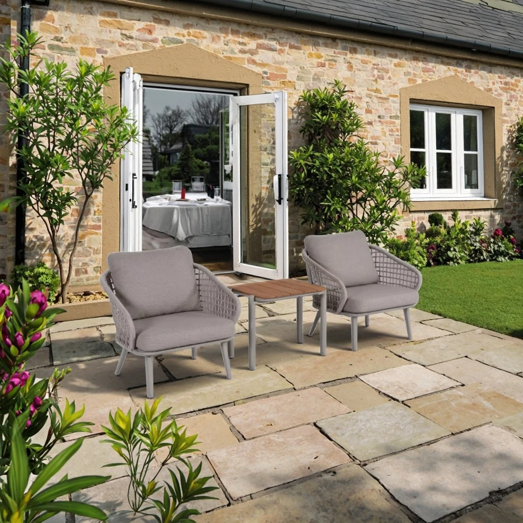 3pcs All-Weather Rope Bistro Set Outdoor Garden Patio Sofa Chair Set Comfortable Bistro Set for Hotels Gardens Parks Apartments
3pcs All-Weather Rope Bistro Set Outdoor Garden Patio Sofa Chair Set Comfortable Bistro Set for Hotels Gardens Parks Apartments