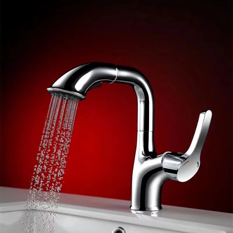 Washbasin mixed faucet with hot and cold water function, two-function water basin lift and pull-out faucet
Washbasin mixed faucet with hot and cold water function, two-function water basin lift and pull-out faucet