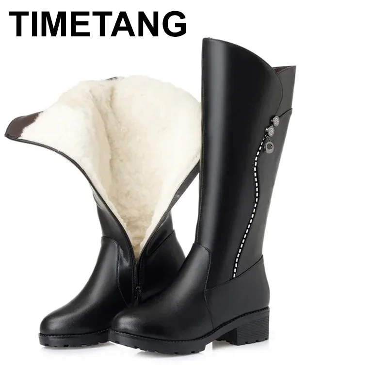 2024 High Quality Knee High Boots Women Genuine Leather Winter Boots Comfortable Warm Wool Women's Long Boots Shoes
2024 High Quality Knee High Boots Women Genuine Leather Winter Boots Comfortable Warm Wool Women's Long Boots Shoes